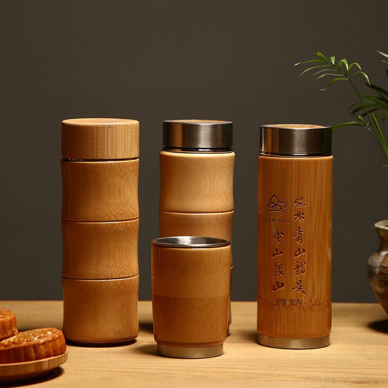 Classical Elegance – Bamboo Shell Purple Clay Inner Pot Insulated Water Cup & Bottle – Vucum Thermo and Stainless Steel Household Insulated Water Bottle price