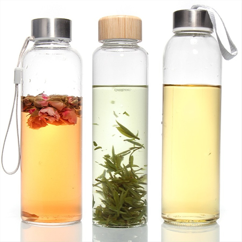 Custom Manufacturers Borosilicate Glass Drinking Water Bottle with Custom Logo – Glass Drinking Water Bottle and Drinking Bottle price