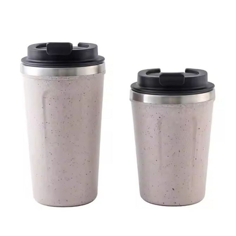 Manufacturer Eco- Friendly Recycling 350ml 500ml Suction Coffee Mug Made From Coffee Grounds Office BPA-Free Stainless Steel Coffee Grounds Coffee Mug – Coffee Grounds Suction Mug and Non Tipping Coffee Mug price