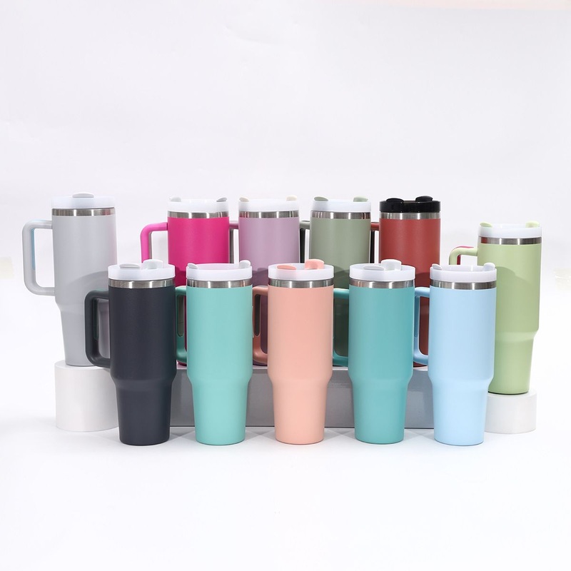 Personalized 40oz Tumbler Stainless Steel Vacuum Insulated Thermal Travel Mug with Handle Custom Logo Cup – Nice Water Bottle and Reusable Water Bottles price