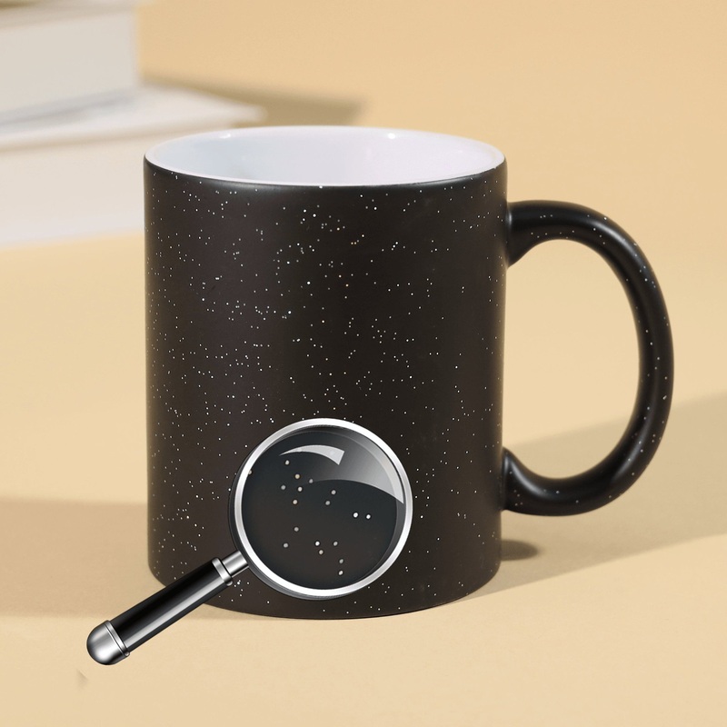 Starry Sky Color-Changing Magic Sublimation Ceramic Mug, Custom Logo Creative Porcelain Cup Tea Breakfast Beer Coffee Milk Mug Tableware Office Promotio – Mug and Cup price