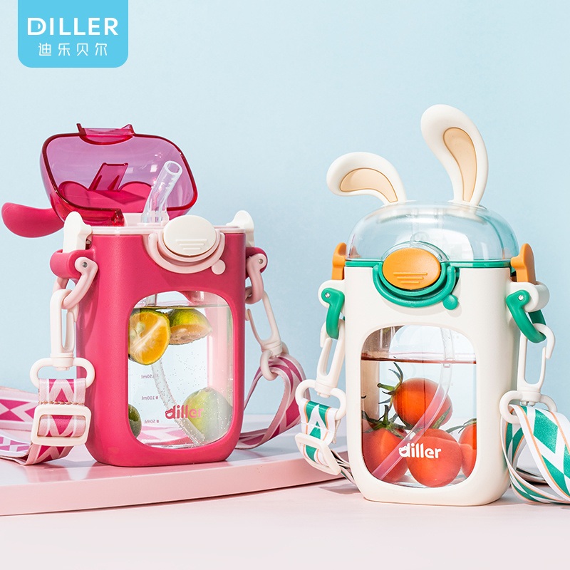 Wholesale Rabbit Kids Tritan BPA Free Plastic Water Bottles with Strap – Plastic Water Bottles and Kids Water Bottle price