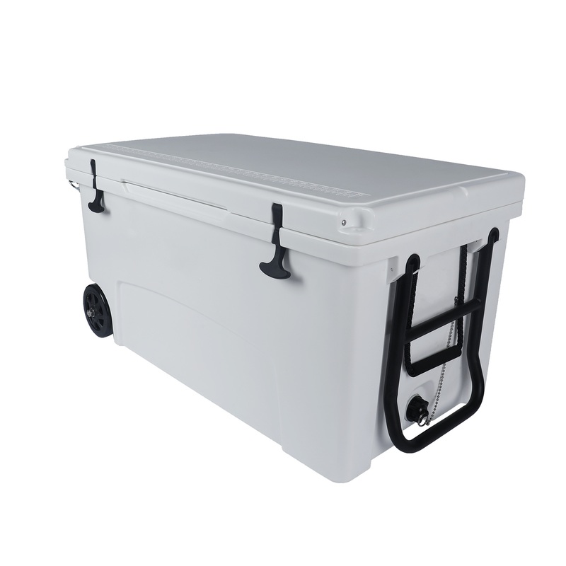 145L Foam Injected Super Insulation Ice Cooler Box with Wheels – Cooler Box and Rotomolded Cooler price