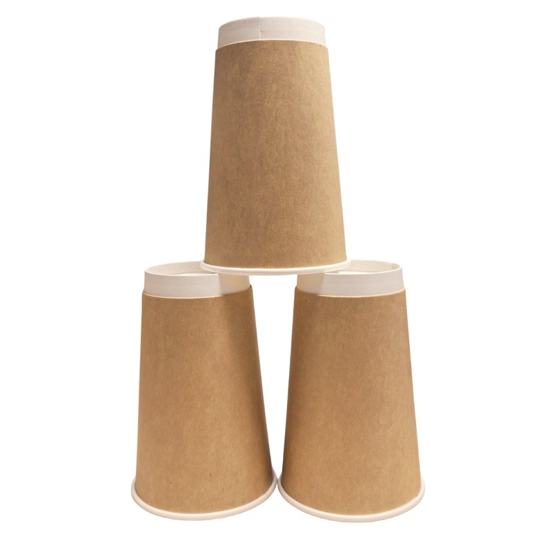 16oz Eco-Friendly Double Wall Kraft Paper Cups Takeaways Coffee and Juice Drinking – Paper Cup and Coffee Cup price