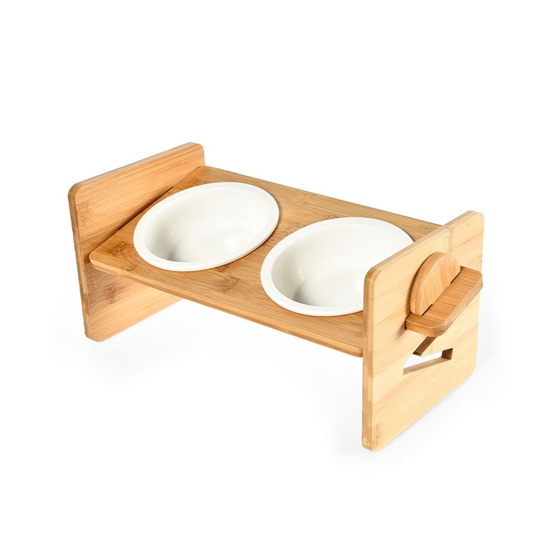 Adjustable Elevated Pet Bowl Dog Cat Food Water Bowl Stand Feeder with Ceramic Bowls – Adjustable Elevated Pet Bowl and Dog Bowl price