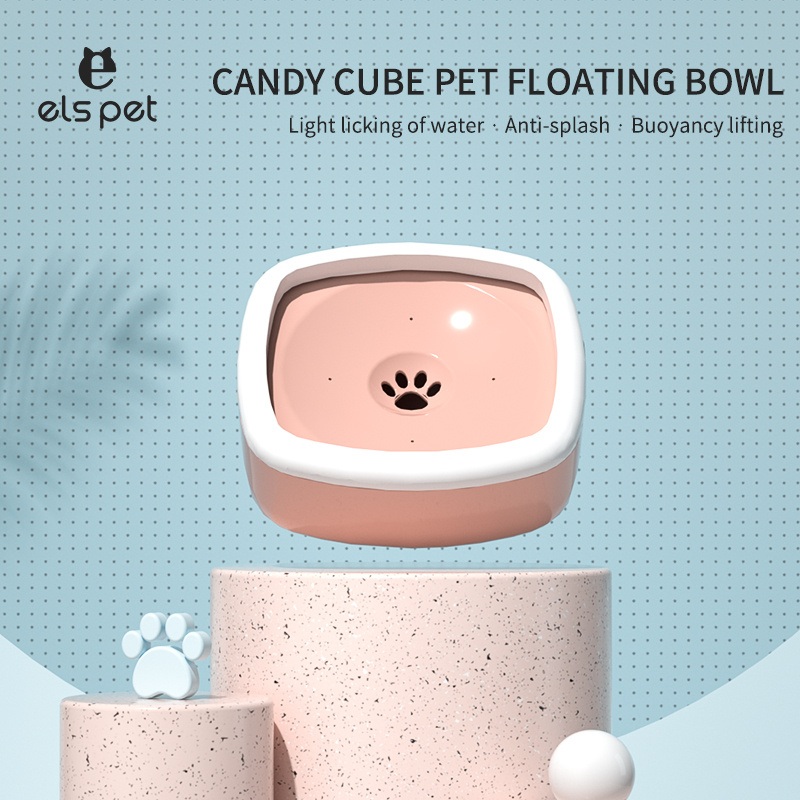 Candy Cube Pet Floating Bowl Pet Bowl 1L/35oz Slow Drinking Dog Water Bowl – Dog Bowls and Dog Product price