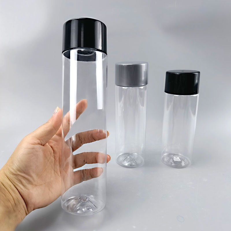 Classic Design 300ml 350ml 400ml 500ml 1 Liter Clear Empty Pet Voss Style Water Plastic Bottles for Juice – Plastic Voss Bottle and Empty Voss Bottles