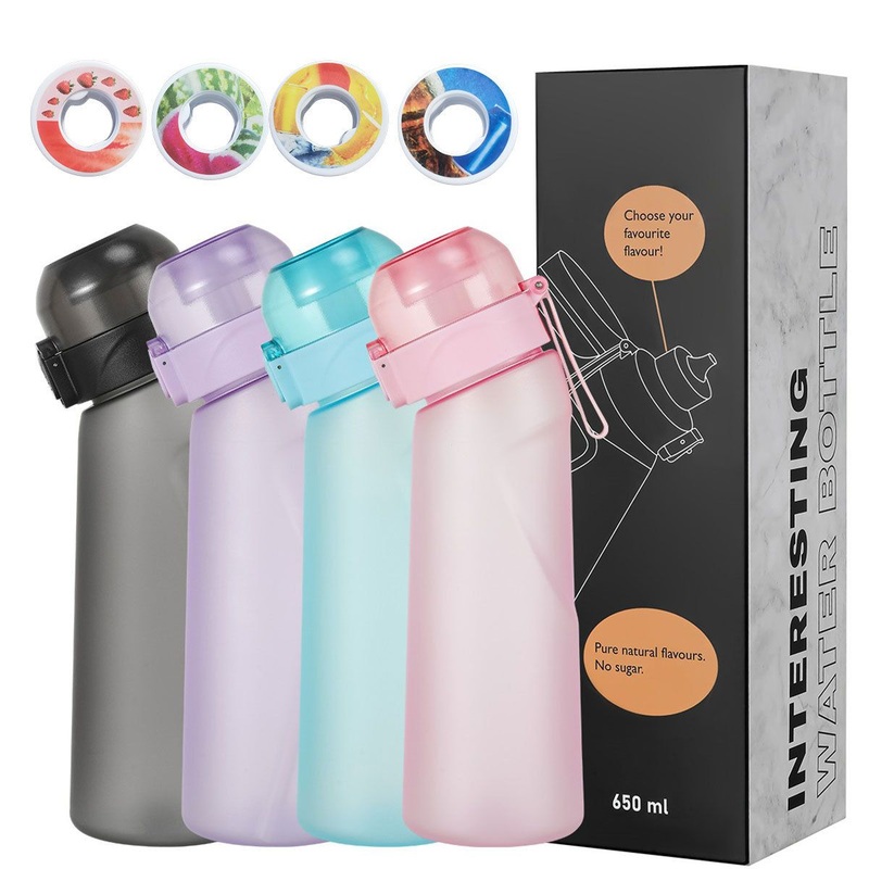 Custom 650ml BPA Free Tritan Gym Sports Plastic Scents Smell Mouth Smaken Fragrance Air Flavour up Drinking Water Bottle with Fruit Taste Flavor Pod – Sport Water Bottle and Drinking Bottle price