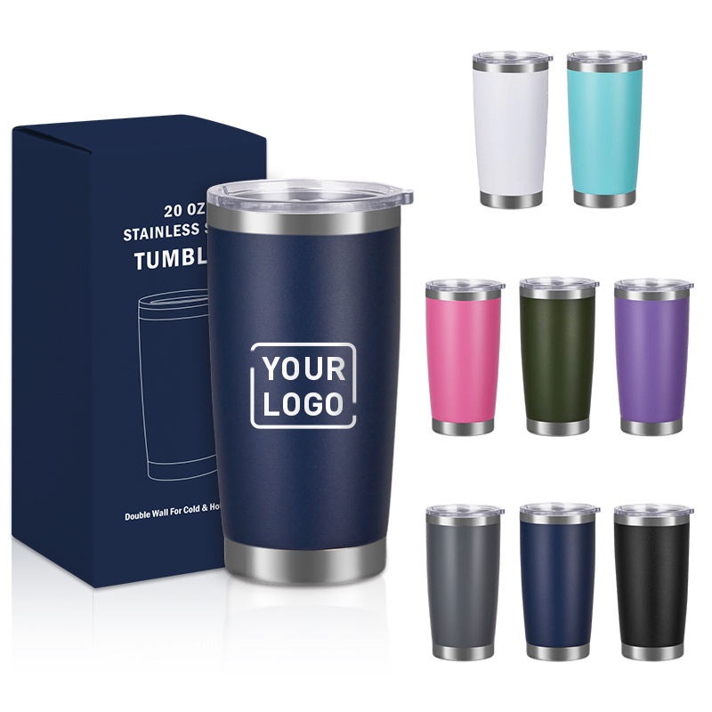 Custom Logo 304 Stainless Steel 20oz Tumbler Drinkware Vacuum Insulated Coffee Mug Powder Coated Travel with Lid Thermal Cup for Outdoor – Thermal Cup and Can Shaped Drinkware price