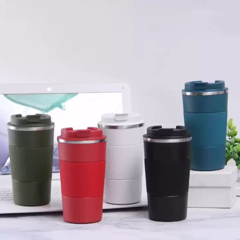 Customized Logo 12oz 17oz Travel Mug Vacuum Insulated Double Wall Coffee Cups Reusable with Lid for Coffee – Stainless Sports Water Bottle and Water Bottle price