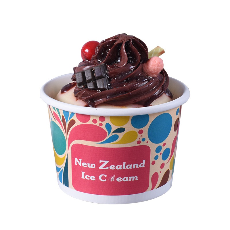 Eco Friendly Disposable Paper Cup Wheat Straw Pulp Paper Coffee Ice Cream Cups – Ice Cream Paper Cup and Ice Cup with Lid price