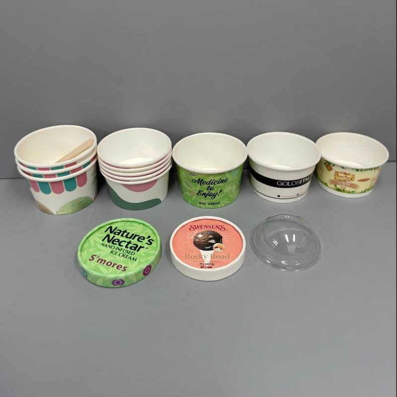 Ice Cream Paper Cup with Paper Lid and Spoon Custom Various Ice Cream Paper Cup – Customized Ice Cream Paper Cup and Disposable Ice Cream Cup price
