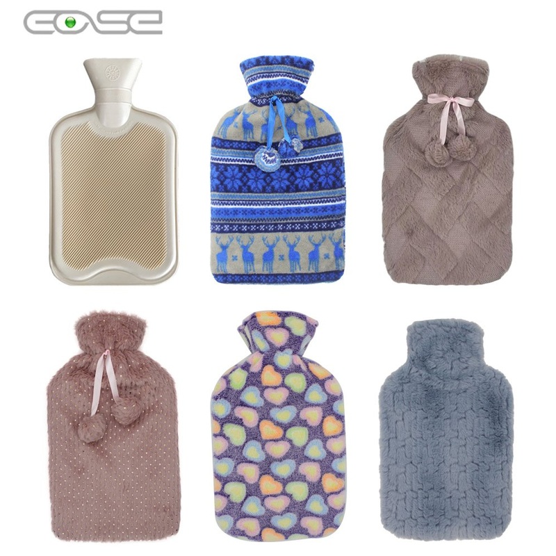 OEM High Quality 2L Rubber BS Hot Water Bottle with Customized Plush Cover for Pain Relief – How Long Should You Use a Hot Water Bottle and Hot Water Bottle Cover price