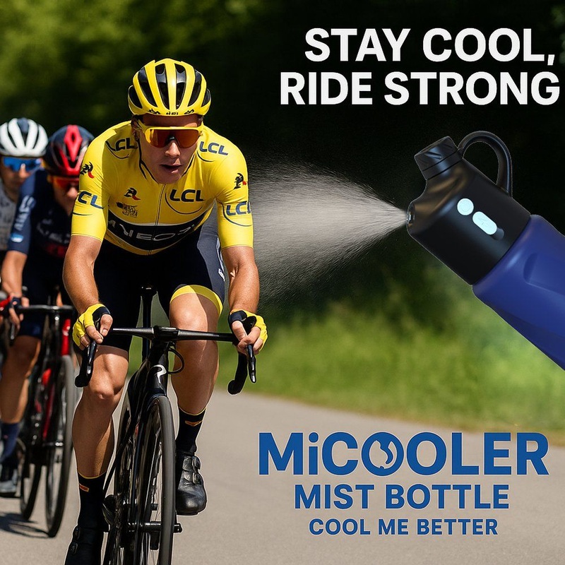 Outdoor Multi Function Sports Water Bottle with Mist Spray for Cooling and Drinking on The Go – Bicycle Bottle and Bike Bottle with Mist price