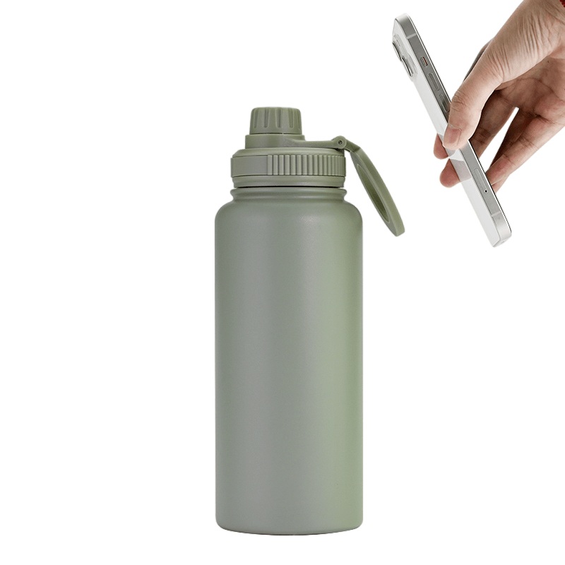 Stainless Steel Sports Magnetic Thermal Water Bottle with Magnetic Phone Holder Lid – Magsafe Water Bottle and Thermal Bottle price