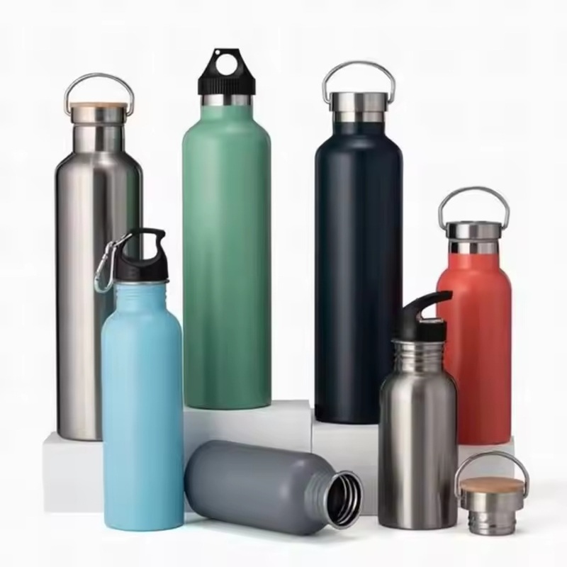 Vacuum Flasks 16oz 20oz 24oz Drink Bottle Double Wall Insulated Stainless Steel Water Bottle with Bamboo Lid – Water Bottle and Stainless Water Bottle price
