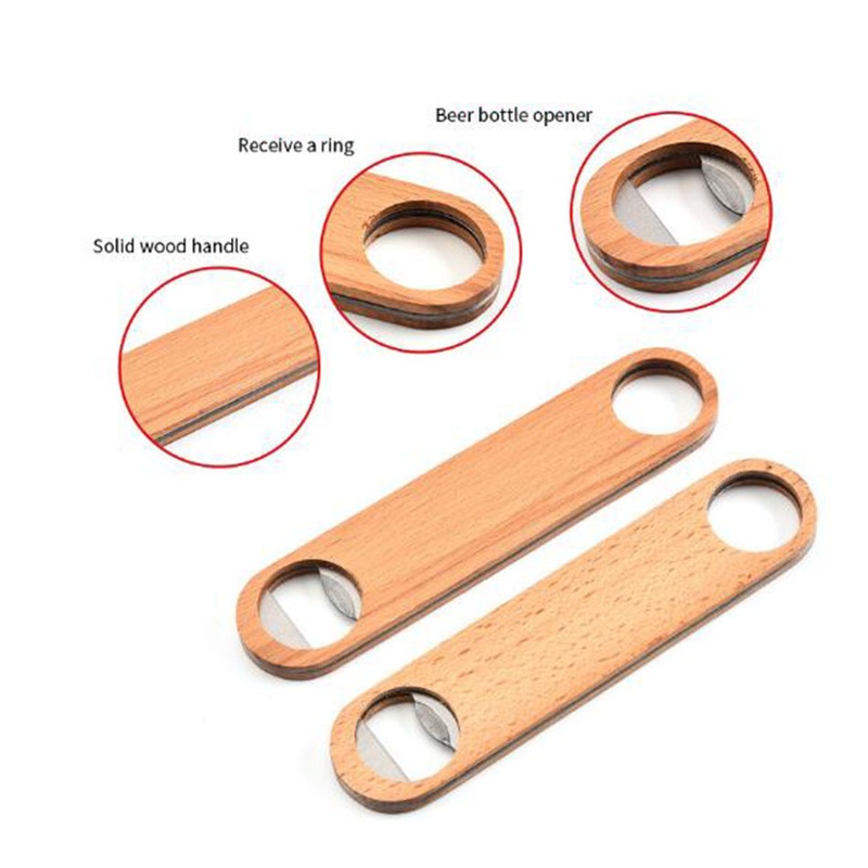 Wholesale Wooden Eco-Friendly Durable Wood Blank Custom Logo Bottle Opener – Bottle Opener and Wooden Opener price