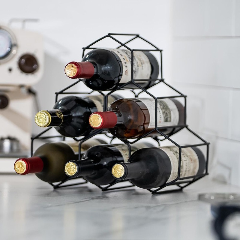 Wine Storage Display Racks Countertop Wine Bottle Holder Metal Wine Rack – Wine Rack and Wine Holder