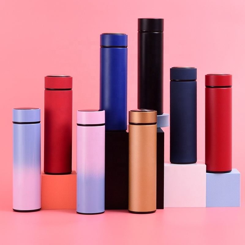 17oz 500ml Water Bottles Double Wall Hot Cold LED Digital Display Sport Insulated vacuum Stainless Steel Flask – vacuum Stainless Steel Flask and Sport Insulated Flask price
