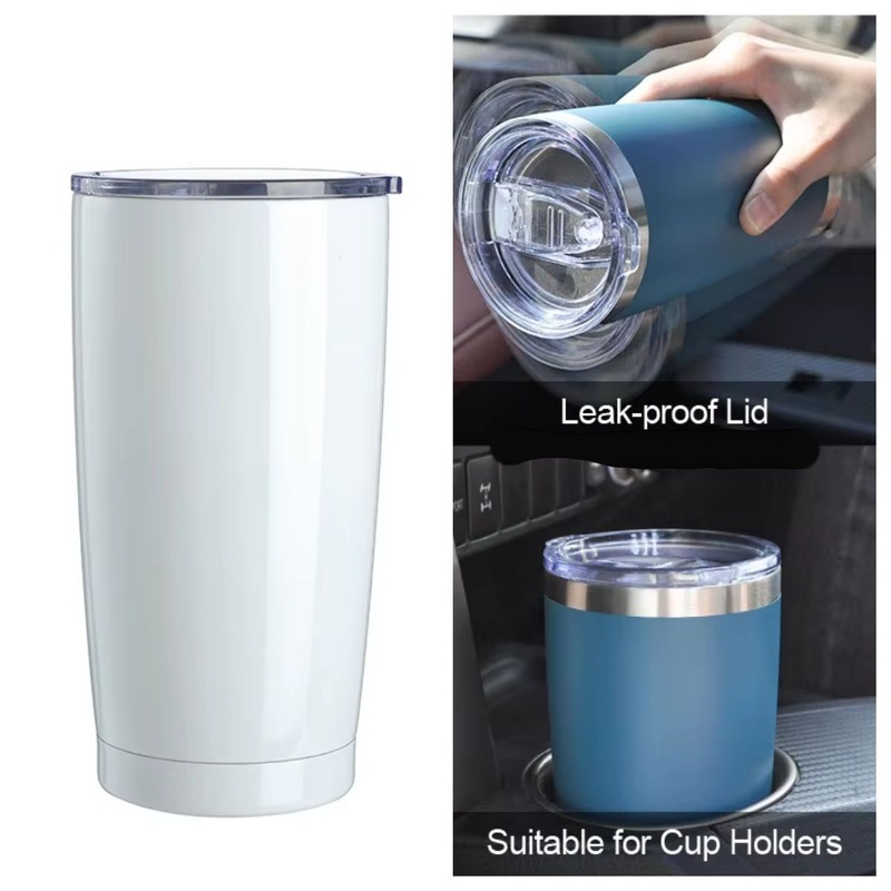 20oz Sublimation Car Tumbler Cup Mug White Tumbler with Lid and Straw – Tumbler and Sublimation Tumbler price