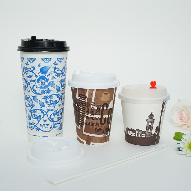 4oz/8oz/10oz/12oz/16oz/22oz/24oz Biodegradable Disposable Water-Based Coating Single/Double/Ripple Wall Paper Coffee Cup with Lid – Biodegradable Cup and Environmental Cup price