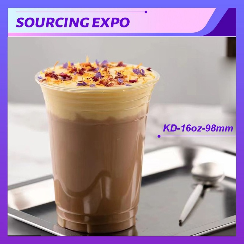 500cc 16oz FDA Certified BPA Free Plastic Food Container Milk Tea Cup Pet Cup – Plastic Cup and Beverage Cup