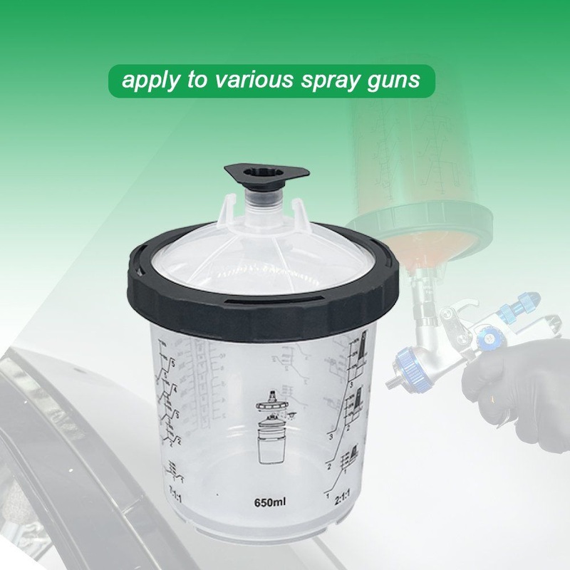 650ml 125 Micron Universal Disposable Spray Gun Pot Spray Gun Paint Mixing Cup Automotive Paint Mixing System – Paint Mixing System and Paint Mixing Cup