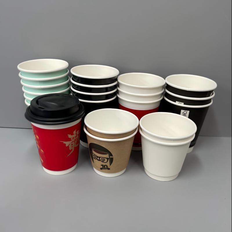 8oz Takeaway White Double Wall Paper Cup Custom Printed Disposable Coffee Paper Cups – Custom Printed Paper Cup and Disposable Coffee Paper Cups price