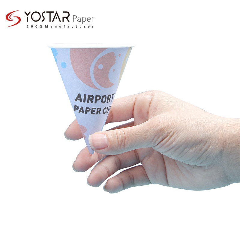 Custom 3.7oz, 4.5oz Disposable Cup/Airport Cup/Drinking Water Shaved Ice Cream Cone Paper Cup – Disposable Cup and Cone Cup