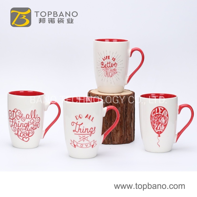 Decal Ceramic Porcelain Cup with Divider for Valentines Day Ceramic Valentines Day – Ceramic Mug and Custom Mug price