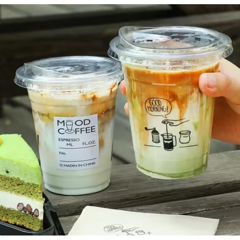 Disposable Biodegradable Cold 100% Compostable Plastic Transparent Clear PLA Pet PP Cup Glass Mug – PLA Clear Coffee Cup and Pet Plastic Clear Cup price