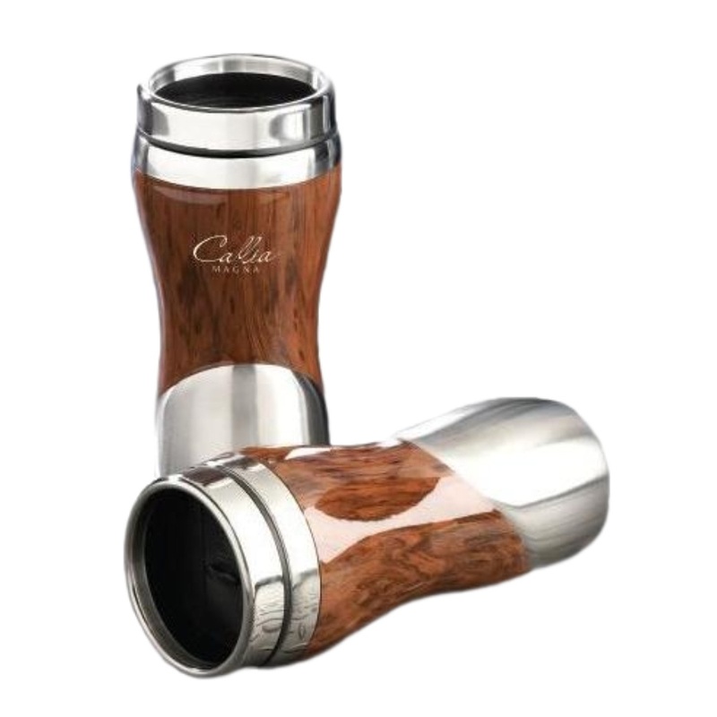Eco-Friendly 450ml Stainless Steel Mug with Wooden Design – Stainless Steel Mug and Travel Mug price