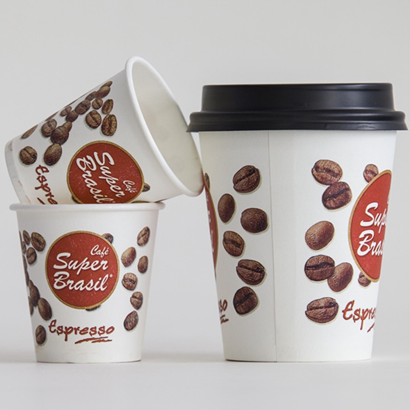 Environmentally Friendly Takeaway Single Wall Coffee Paper Drink Cup with Lid – Kraft Paper Cup and Drinking Paper Cup price