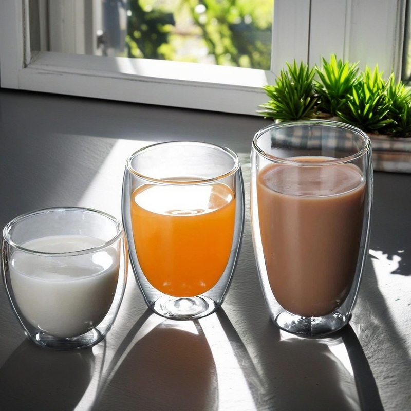 Hot-Sell Juice/Coffee/Tea Ansparent Double Wall Glass Cups – Glass Wine Cup and Red Wine Cup price