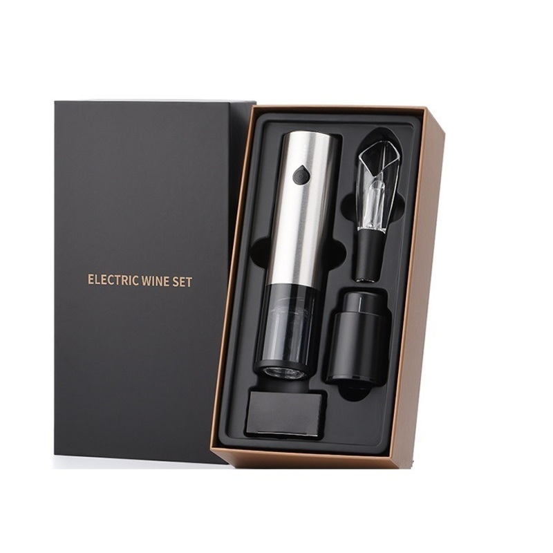 Kitchen Accessories Gift Set 4 in 1 Stainless Steel Bottle Opener – Electric Wine Opener and Wine Sopper price
