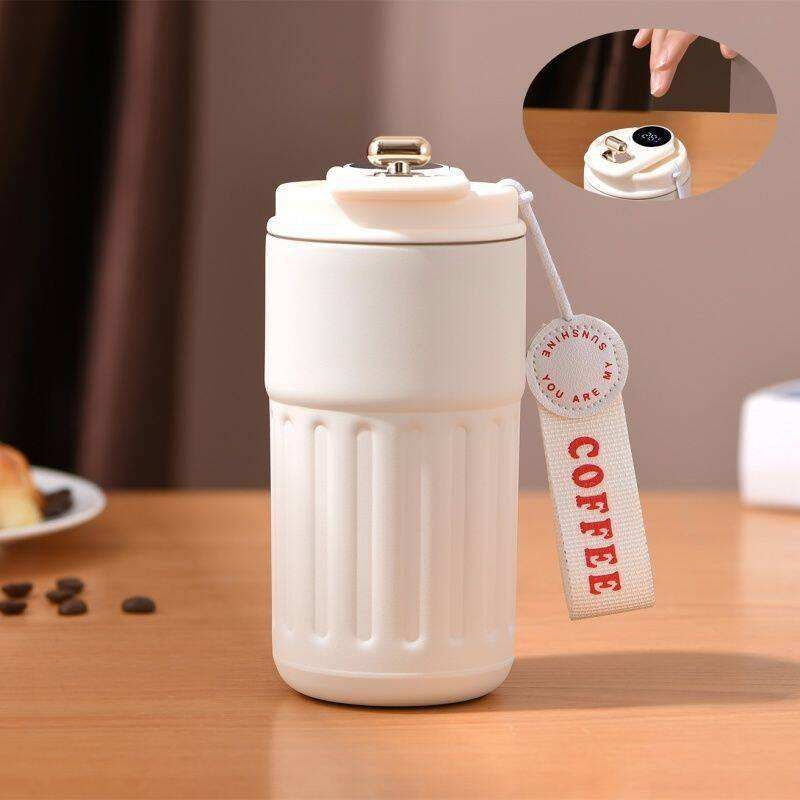 Portable Outdoor Travel Cup with Temperature Display OEM ODM Logo Insulated Stainless Steel Insulated Bottle Vacuum Bucket Intelligent – Cap and Coffee Cup price