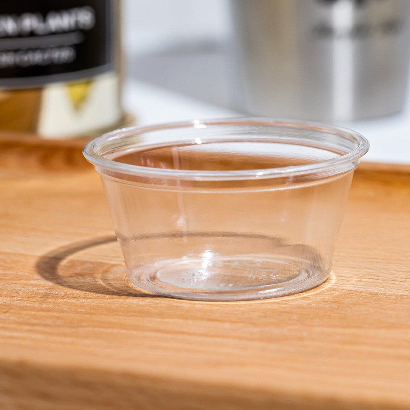 Resistant Mini Deli Food Container Disposable Transparent Plastic Tasting Cup Sauce Cup – Plastic Cup and Disposable Cup price
