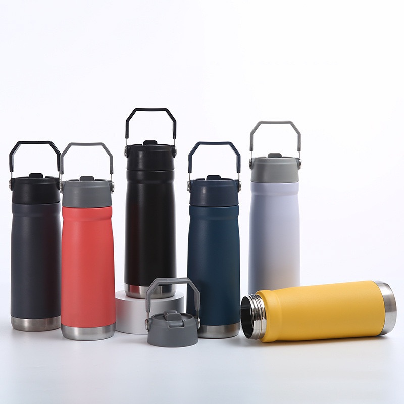 550ml 650ml Classic Stainless Steel Water Bottle Double Wall Insulated Vacuum Tumbler with Straw Lid – Stainless Steel Travel Mug and Tumbler price