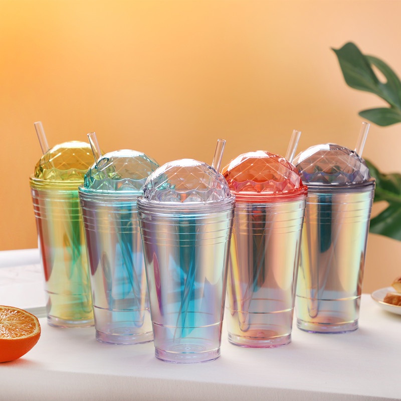Creative Laser Color Straw Mug Trendy Plastic Water Bottle – Plastic Bottle and Pet Bottle price