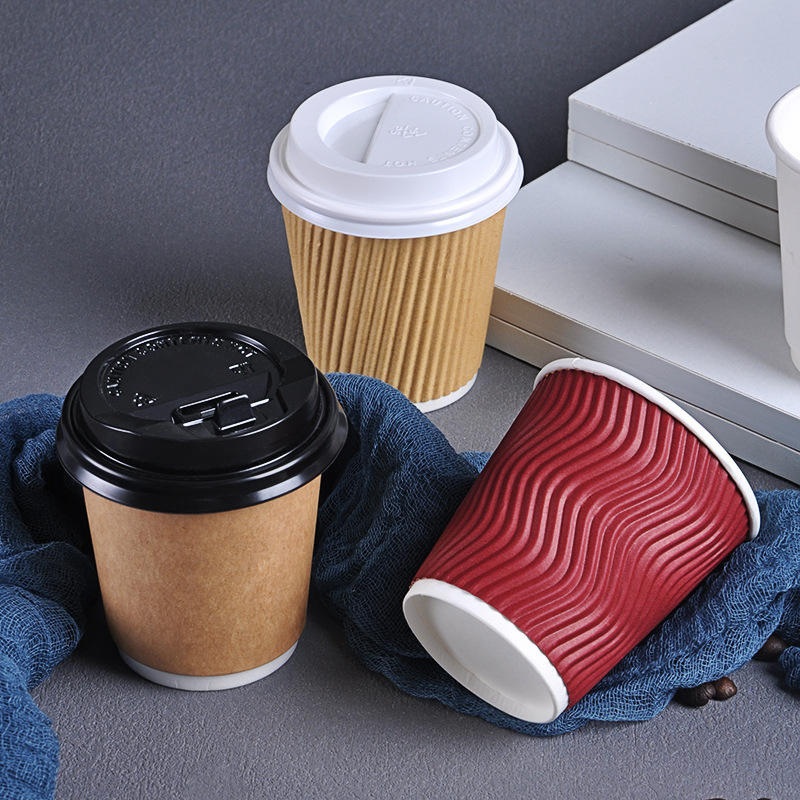Custom Print Logo Coffee Paper Cup Biodegradable Disposable Coffee Paper Cup with Lid for Hot Cold Drink Tea – Paper Drinking Cup and Paper Cup price