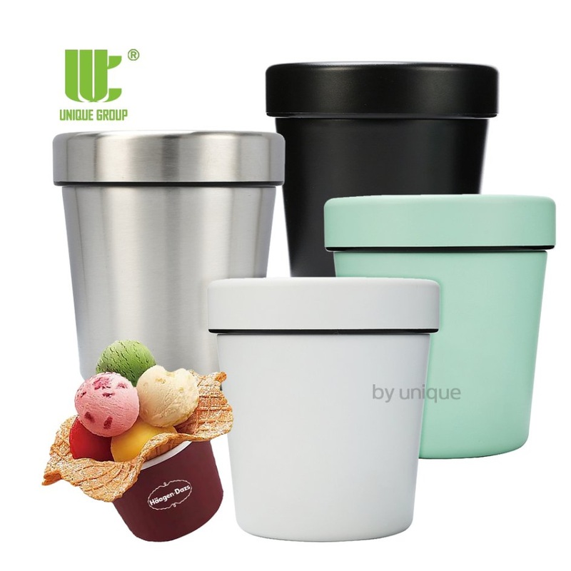 Double Wall Vacuum Insulated Ice Cream Canteen Pint Container for Freezer Cold Storage and Picnic OEM – Double Wall Canteen and Vacuum Ice Cream Jar