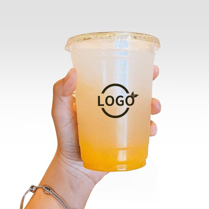 Eco Friendly Custom Printed Clear 12, 16, 20, 24 32oz PP Pet Transparent Disposable Plastic Cup with Lid – Plastic Cup with Lid and Disposable Plastic Cup with Lid price