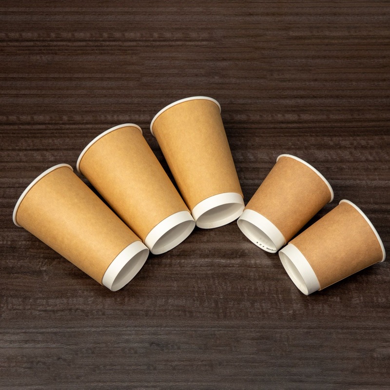 Eco Friendly Disposable 4oz 8oz 12oz 16oz Double Wall Customized Coffee Paper Cups – Double Paper Cup and Coffee Paper Cup price