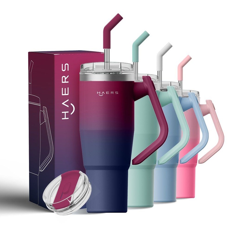 Haers Travel Mug Insulated Sport 40oz Stainless Steel Tumbler with Customized Logo and Printing Technology – Tumbler and Stainless Steel Tumbler price