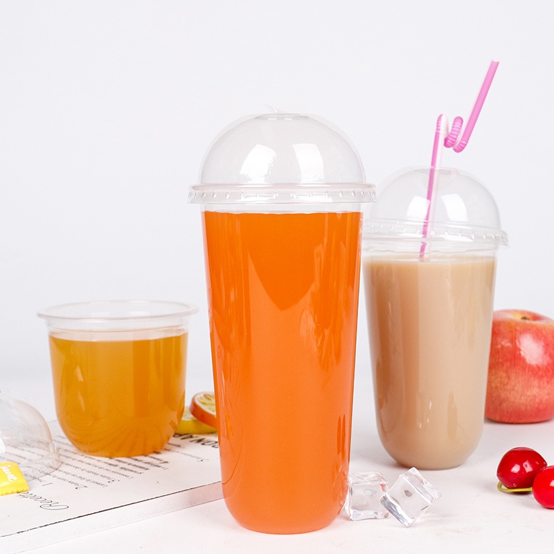 High Transparent Material PP/Pet/PS Disposable Cold Drinking Plastic Cups with Lids and Straws – Plastic Cup and Cold Drink Cup price