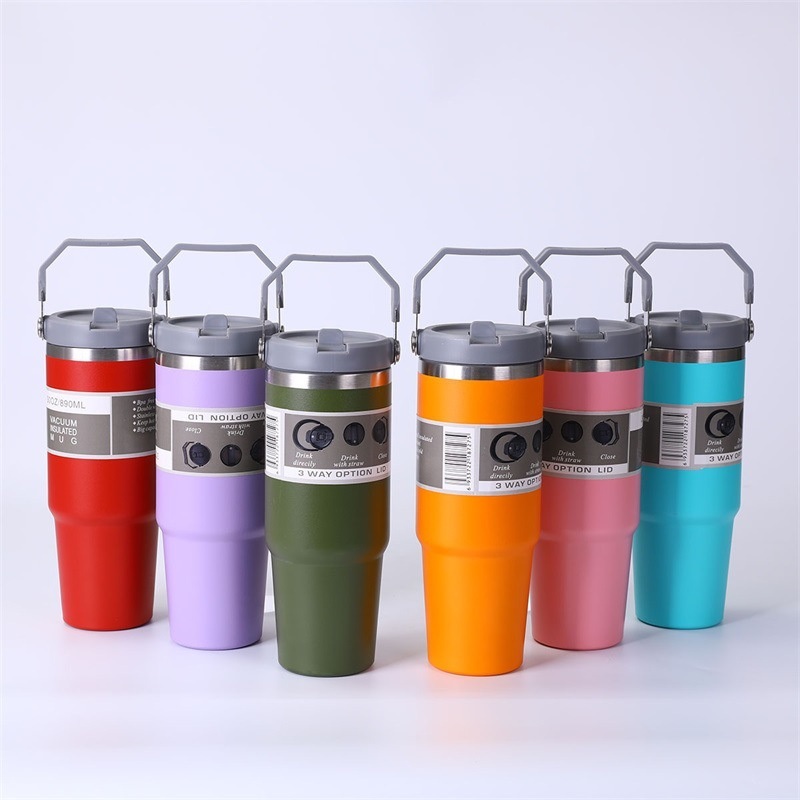 New Product Double Wall Vacuum Insulated Flip Top Stainless Steel Tumbler 30oz – Vacuum Tumbler and Stainless Steel Tumbler price