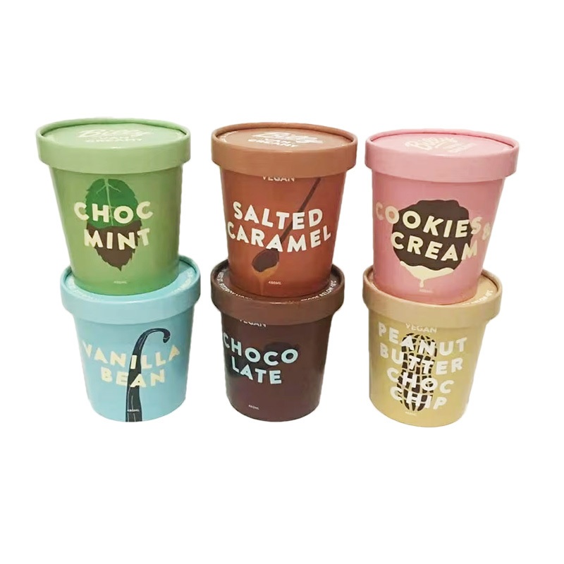 Paper Ice Cream Cup High Quality Custom Print Design Coffee Paper Cups – Ice Cream Cup and Ice Cream Paper Cup price