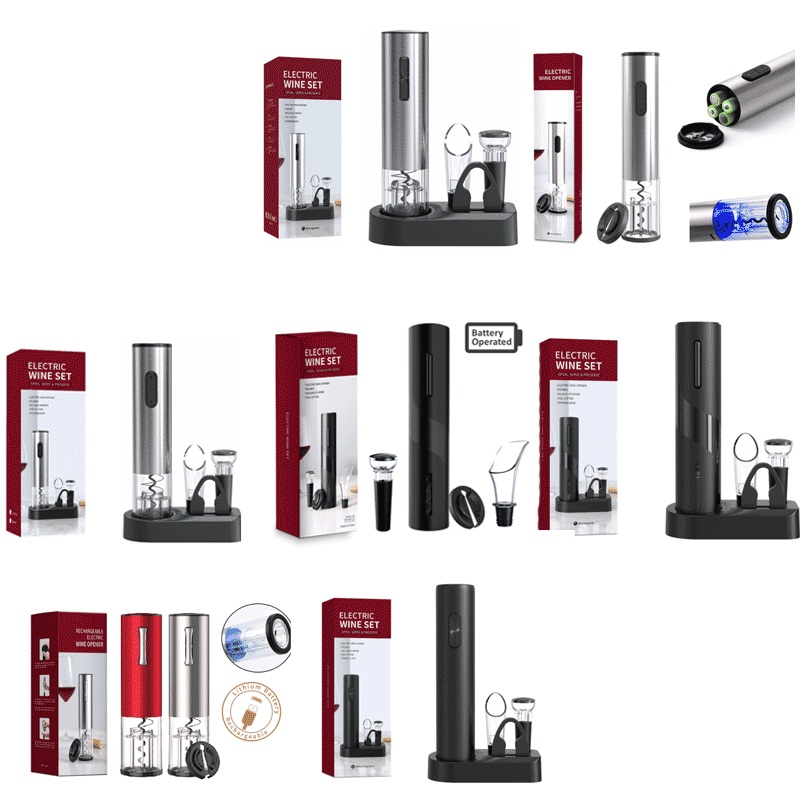 Products Red Wine Gifts Automatic Cordless Electric Wine Bottle Opener for Battery Operated and USB Rechargeable – Electric Wine Opener and Wine Opener price