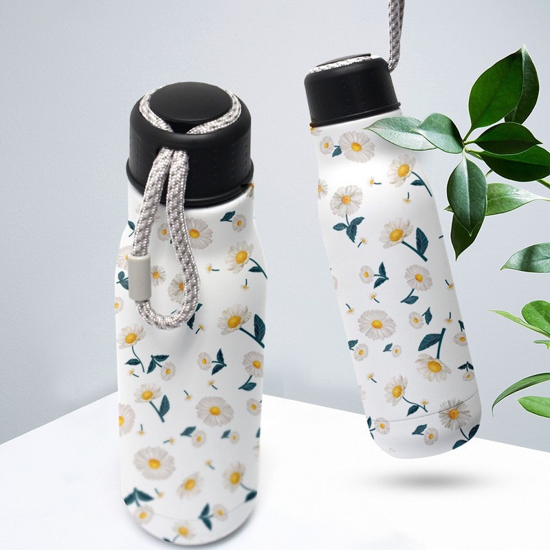 Safety Material Bespoke Logo Double Wall Stainless Steel Water Bottle with Rope – Water Bottle and Bottle price