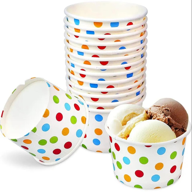 Wholesale 8 Oz Disposable Eco-Friendly Dessert Ice Cream Paper Cups with Lids – Cup and Paper Cup price